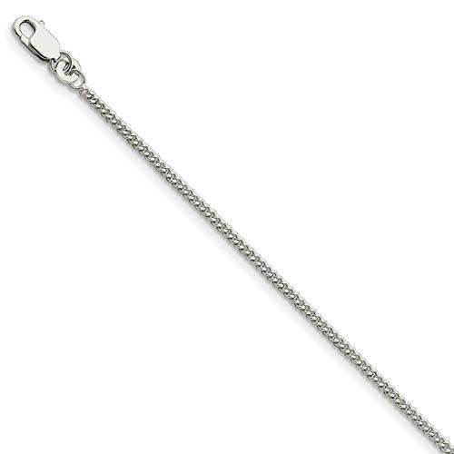 925 Sterling Silver Curb Chain 55cm - Authentic Italian