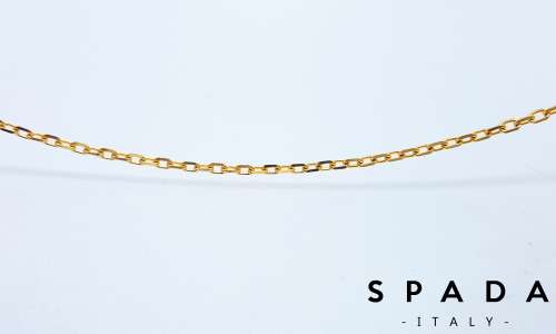 9kt Yellow Gold Anchor Chain 50cm - Authentic Italian