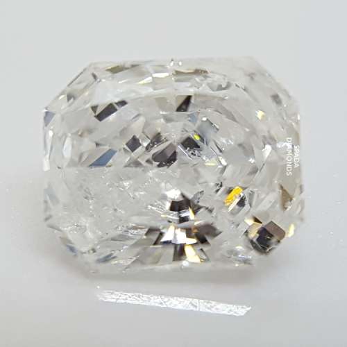 100% Natural Radiant Cut Diamond 1.01ct F I1, Valued R70000!