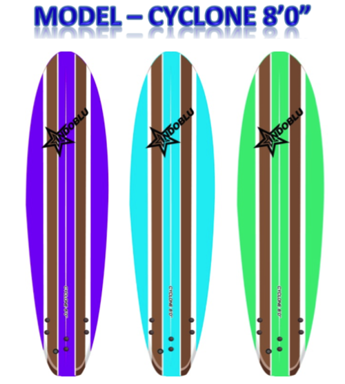 Surfboard - Soft Top Surfboard - Cyclone 8'0