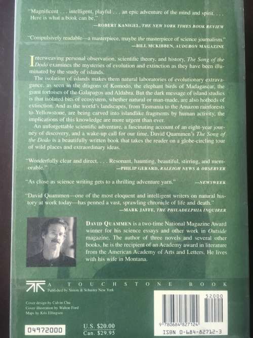 The Song of the Dodo - David Quammen