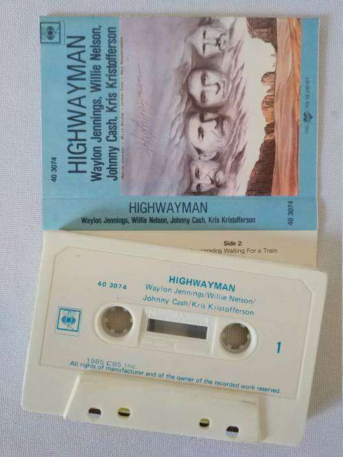 Highwayman - Waylon Jennings, Willie Nelson, Johnny Cash, Kris Kristofferson TAPE