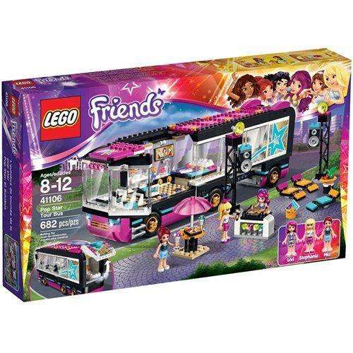 LEGO Friends Series Pop Star Tour Bus Building Toys Sets 41106