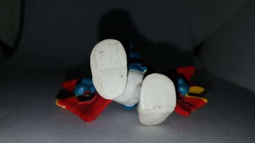 Smurfs 20036 Hang Glider Smurf Flying Wings Vintage Figure Peyo PVC Toy Figurine