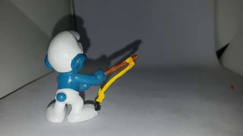 Smurfs Angler Smurf 20101 Fisherman Fishing Pole Vintage Figure PVC Toy Figurine