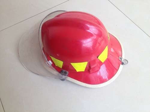 Old American Fireman's Helmet With Fireman's Signature & Initials