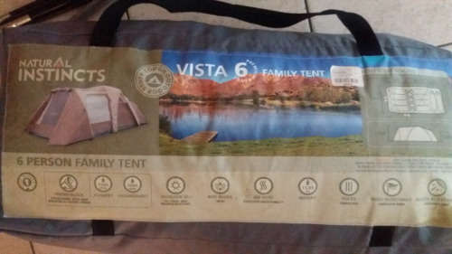 Natural Instincts Vista 6 Man Family Tent With Double Cabin