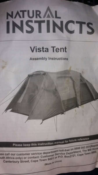 Natural Instincts Vista 6 Man Family Tent With Double Cabin