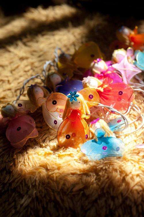 Adorable Colourful Angel Fairy String Lights For A Girls Room