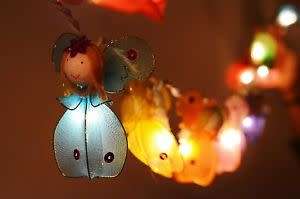 Adorable Colourful Angel Fairy String Lights For A Girls Room