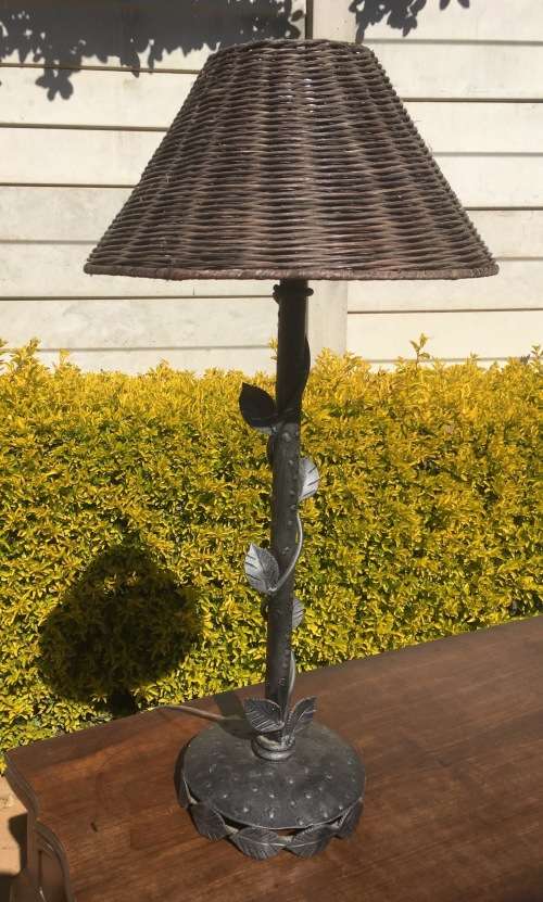 Detailed Ornate Metal Table Lamp