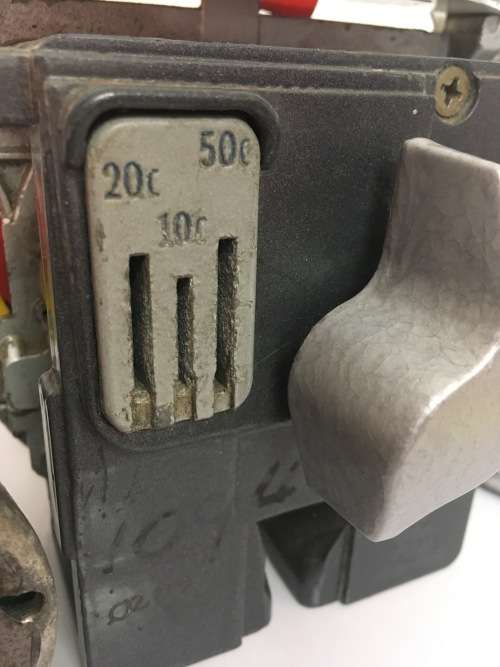 Old Duncan Parking Meter Clock and cash boxes "LAST ONE LEFT"