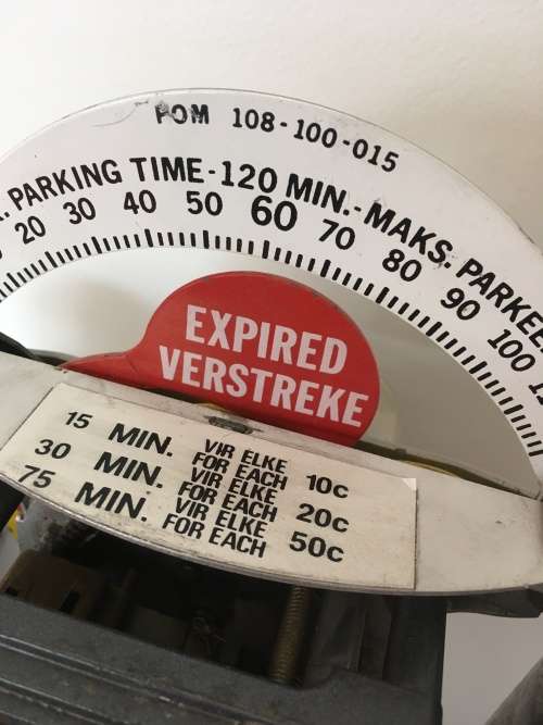 Old Duncan Parking Meter Clock and cash boxes "LAST ONE LEFT"