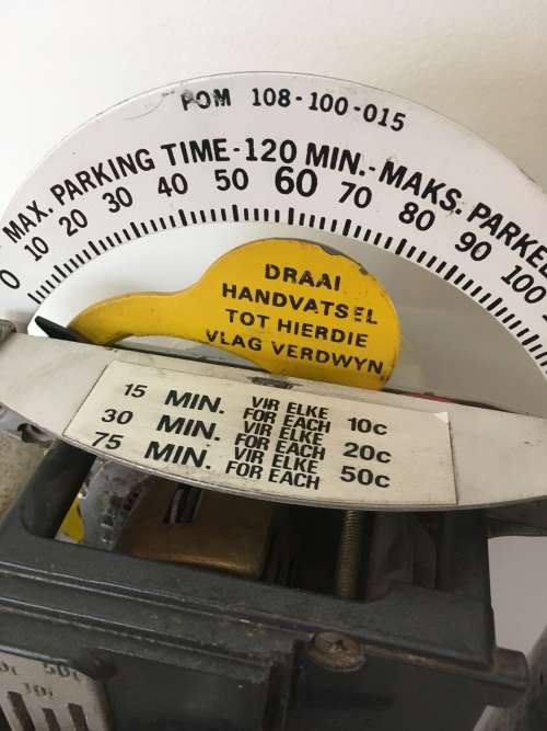 Old Duncan Parking Meter Clock and cash boxes "LAST ONE LEFT"