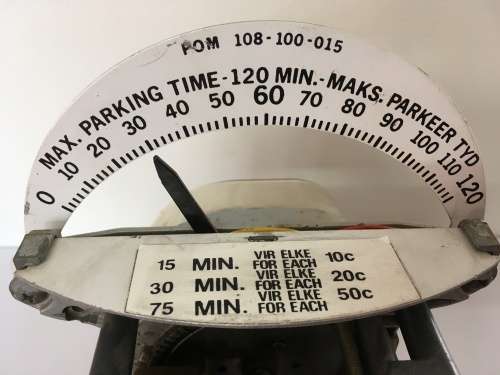 Old Duncan Parking Meter Clock and cash boxes "LAST ONE LEFT"