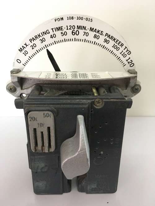 Old Duncan Parking Meter Clock and cash boxes "LAST ONE LEFT"