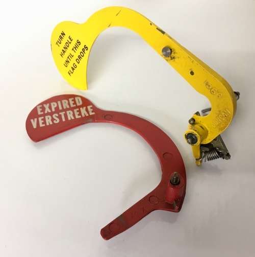 Duncan Parking Meter Red And Yellow Replacement Flags