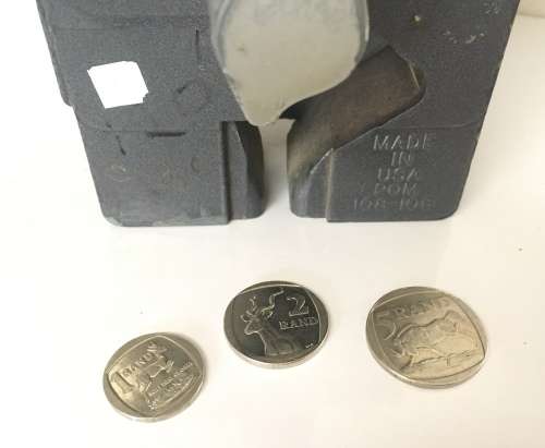Duncan Parking Meter Clock and cash boxes Uses R1, R2 and R5 coins