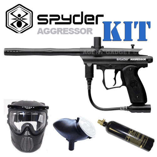 Spyder Aggressor Complete Paintball Kit