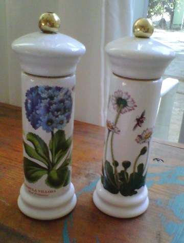 CERAMIC SALT AND PEPPER GRINDERS BY PORTMEIRON