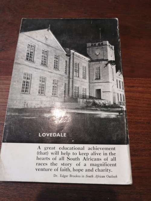 LOVEDALE SOUTH AFRICA 1824 - 1955 - RHW Shepherd