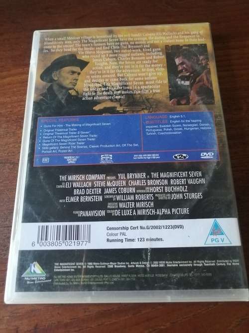 THE MAGNIFICENT SEVEN - Starring Yul Brynner and Steve McQueen, Directed by John Sturges