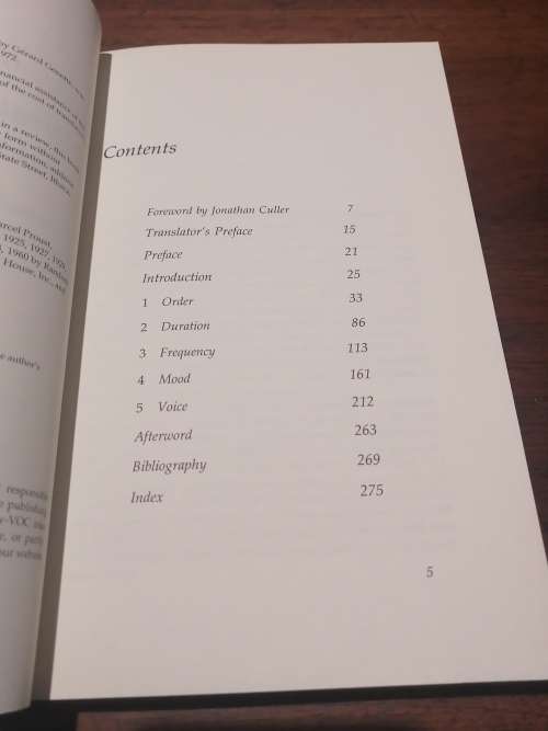 NARRATIVE DISCOURSE:  An Essay in Method -  Gerard Genette