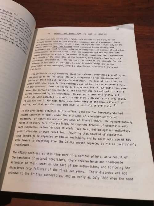 THE SCOTTISH SETTLER PARTY OF 1820 -  JVL Rennie (Volume 2)