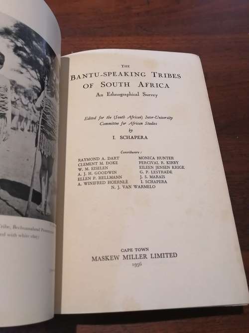 THE BANTU-SPEAKING TRIBES OF SOUTH AFRICA - I Schapera