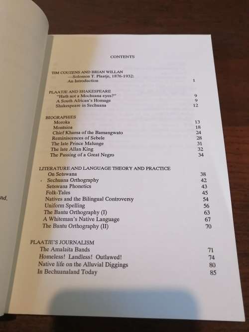 SOL T PLAATJE: Selected Shorter Writings