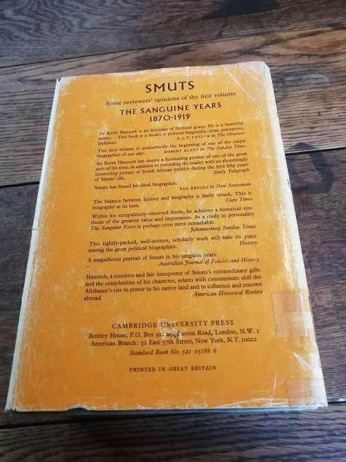 SMUTS:  The Fields of Force 1919-1950 - WK Hancock