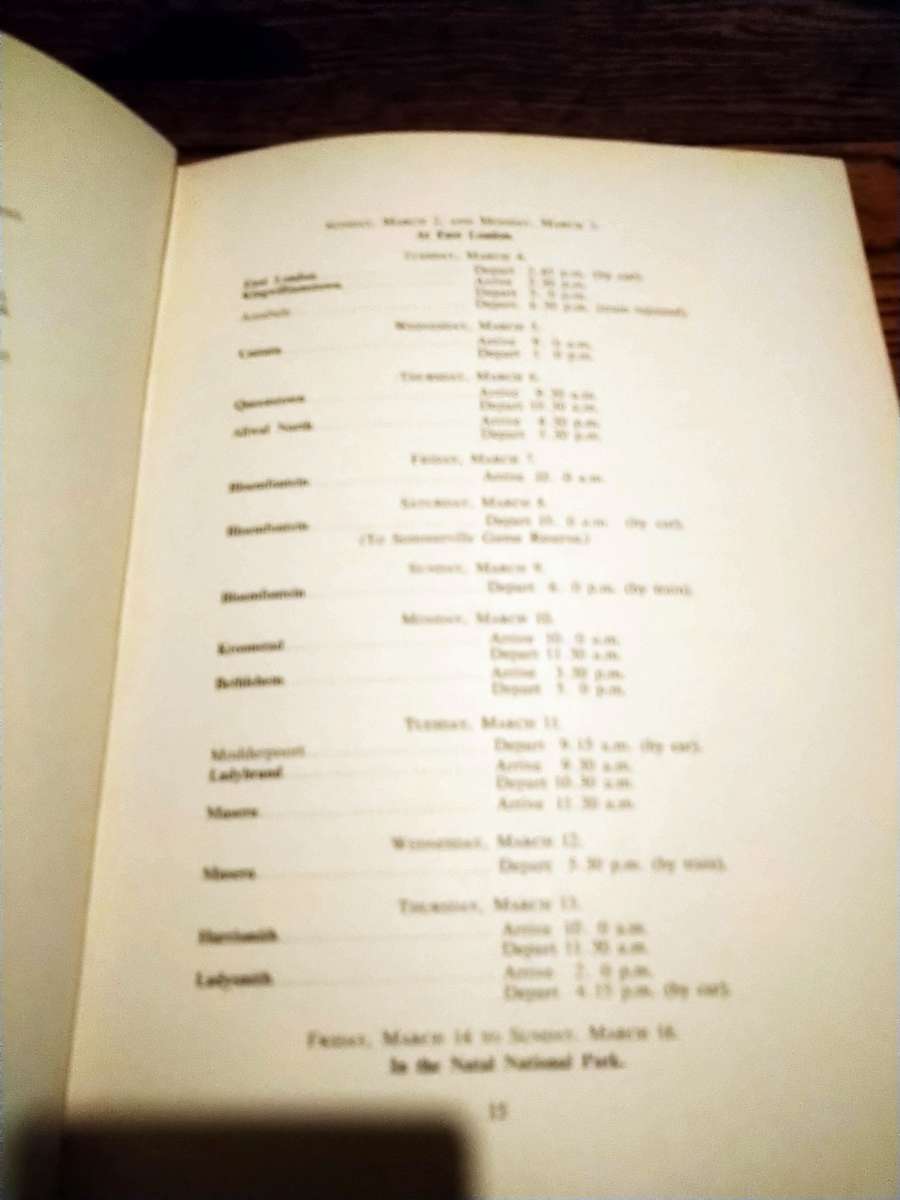 THEIR MAJESTIES THE KING AND QUEEN IN THE UNION OF SOUTH AFRICA FEBRUARY - APRIL 1947