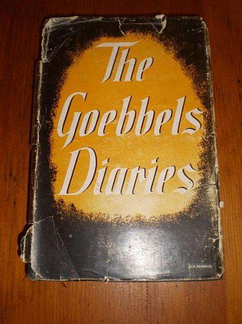 THE GOEBBELS DIARIES - Louis Lochner (ed) 1ST UK Edition