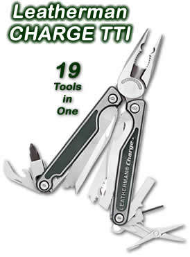 Leatherman Charge TTI Multitool with Leather/Nylon Pouch