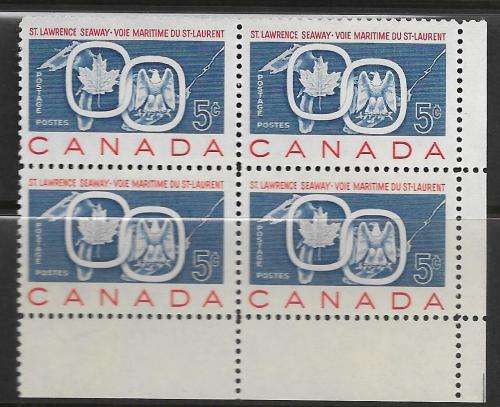 Canada MNH Block 1959 Maple leaf & American Eagle / Bird um
