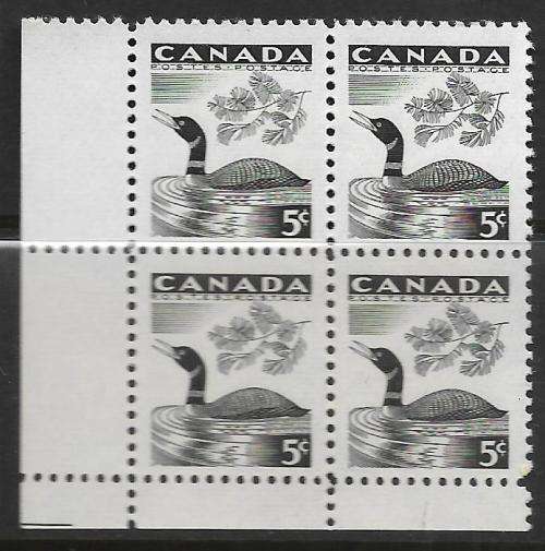 Canada MNH Block of 4 - 1957 Animals / Duck / Bird um