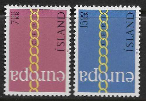 Iceland MNH 1971 Europa um Cat = R75