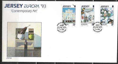 Jersey 1993 FDC Europa - Contemporary Art