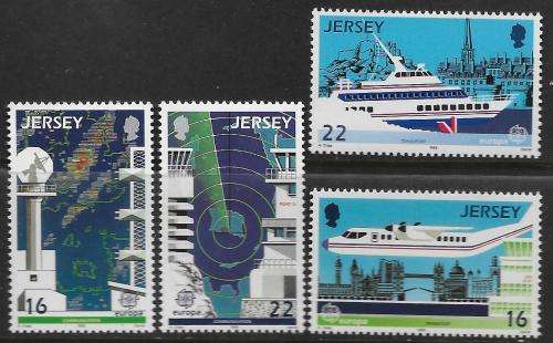 Jersey 1988 MNH Europa / Ships / Aeroplane / Hydrofoil
