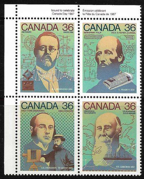 Canada MNH 1987  / Sience & Technology Control Block um