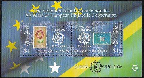 Solomon Islands 2006 MNH Stamps on stamps MS / Europa um Face = R19