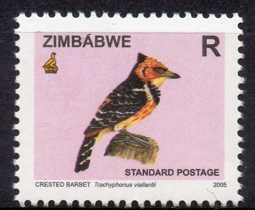 Zimbabwe 2005 MNH Crested Barbet um -  Birds