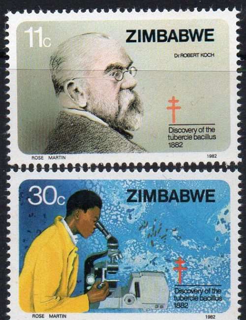 Zimbabwe 1982 MNH TB Tuberculosis - Dr Robert Koch