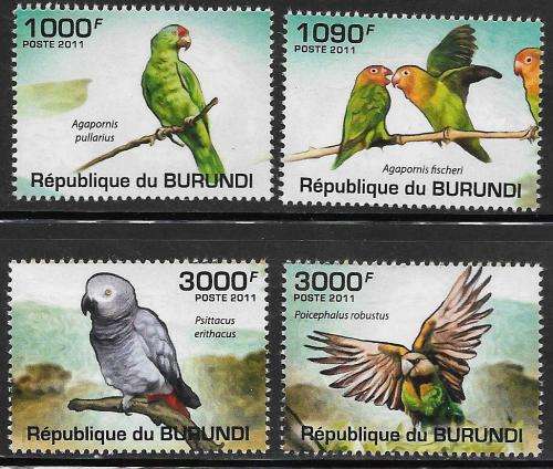 Burundi MNH 2011  Birds / Parrots um Face = R57 Bargain!