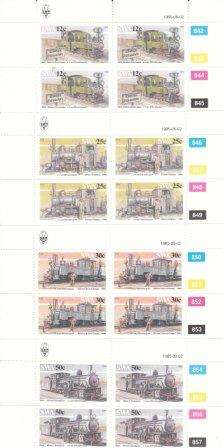 SWA um 1985 Railways c/blocks SG Cat 6 Pounds!