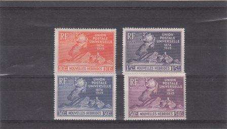 New Hebrides   UPU 1949 mounted mint