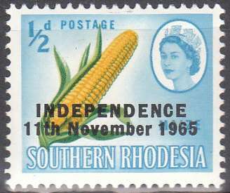 Rhodesia um 1966 Definitives with overprint