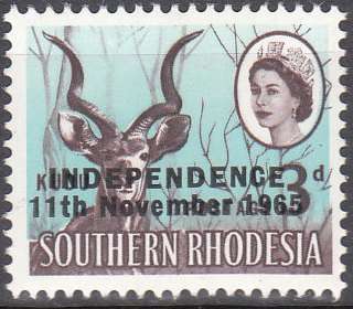 Rhodesia um 1966 Definitives with overprint