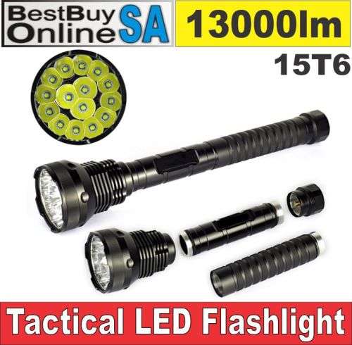 15T6 - High Power Tactical Hunting Flashlight 13000lm 15 x CREE XML-T6 LED Torch (Free Shipping)