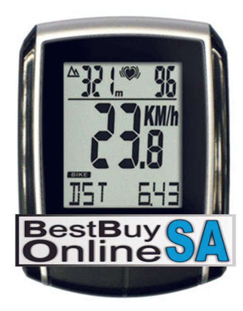 Wireless Cycle Computer with Speed/Cadence/ Heart Rate Monitor